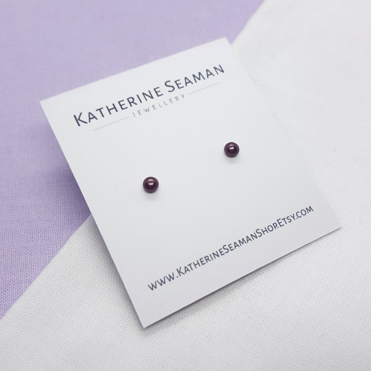 Mini Gold Peacock Pearl Earrings - Katherine Seaman Jewellery
