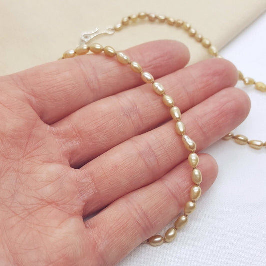 Hand Knotted Natural Brown Pearl Necklace - Katherine Seaman Jewellery