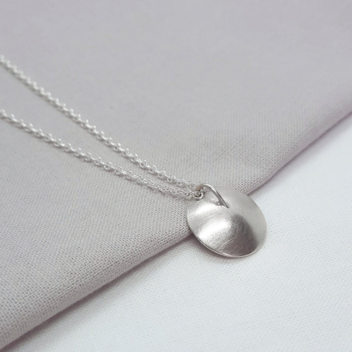 White Pearl and Silver Pendant - Katherine Seaman Jewellery