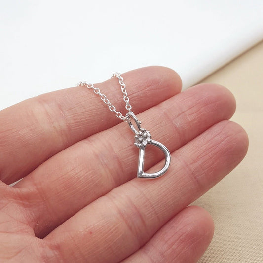 Handmade Silver Initial Pendant - Katherine Seaman Jewellery