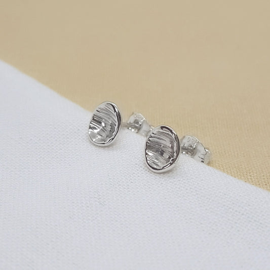 Mini Cup Silver Textured Studs