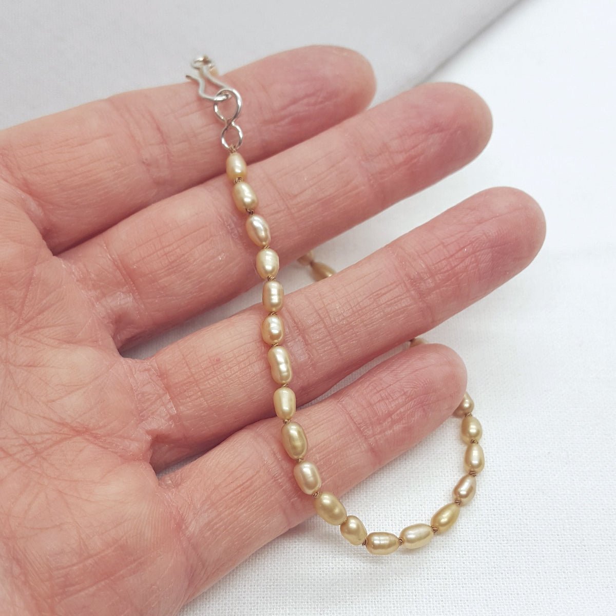 Hand Knotted Natural Brown Pearl Bracelet - Katherine Seaman Jewellery