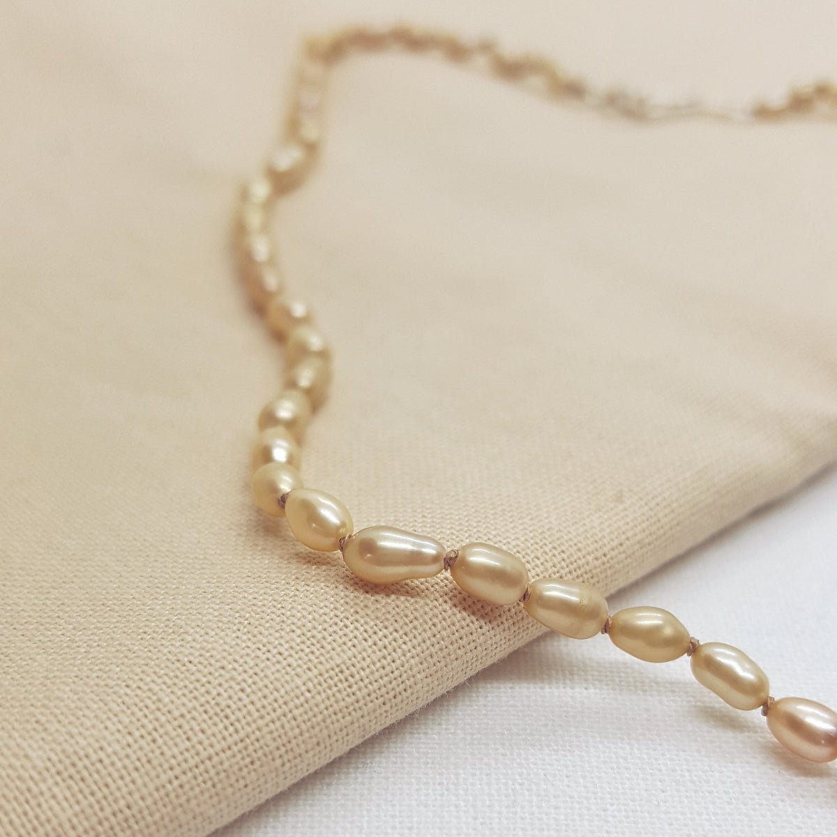 Hand Knotted Natural Brown Pearl Necklace - Katherine Seaman Jewellery