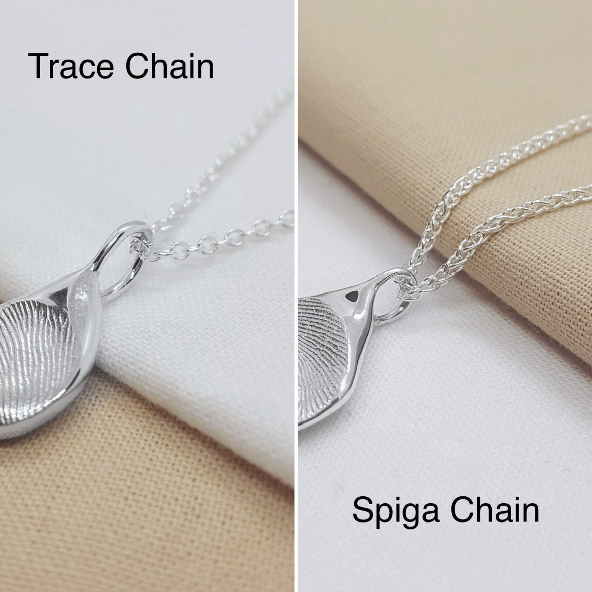 Handmade Silver Fingerprint Pendant - Katherine Seaman Jewellery